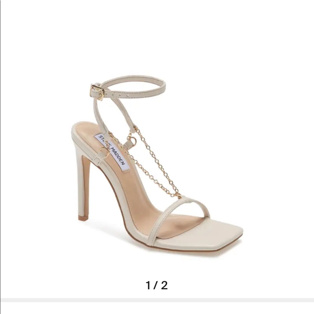 ADELIA ANKLE STRAP SANDAL IN BONE